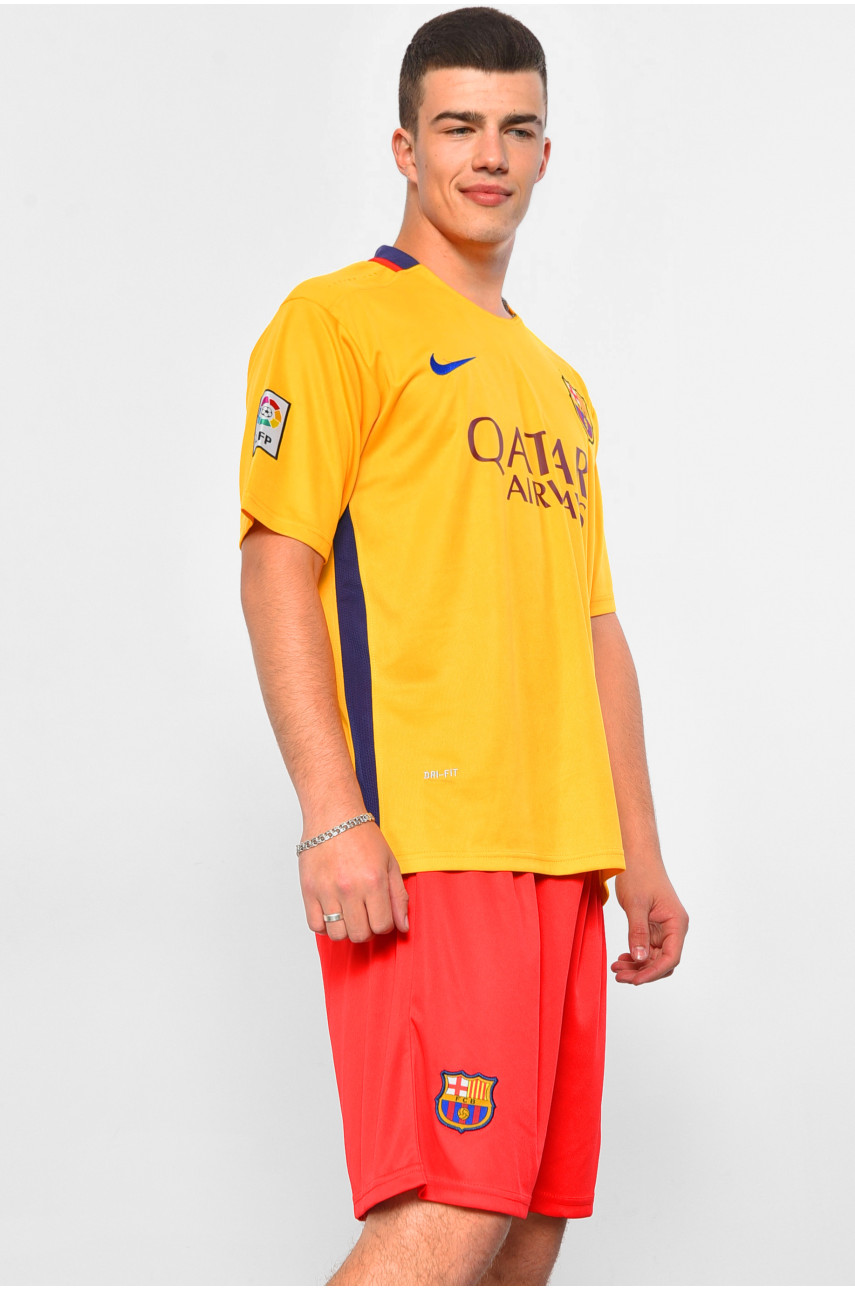 Футбольная форма мужская желто-красного цвета 174072