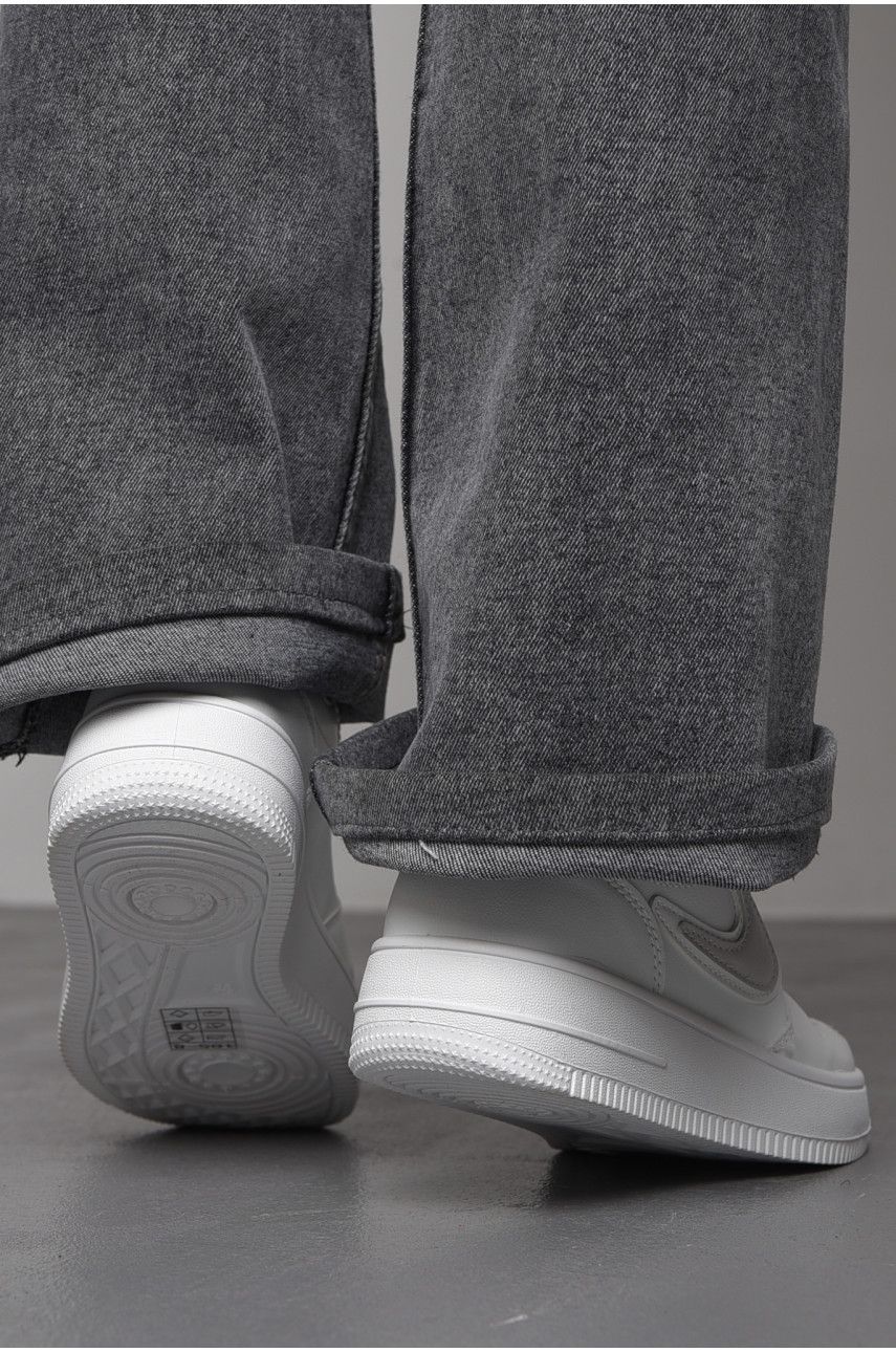 Кроссовки женские белого цвета на шнуровке 105-8 174399