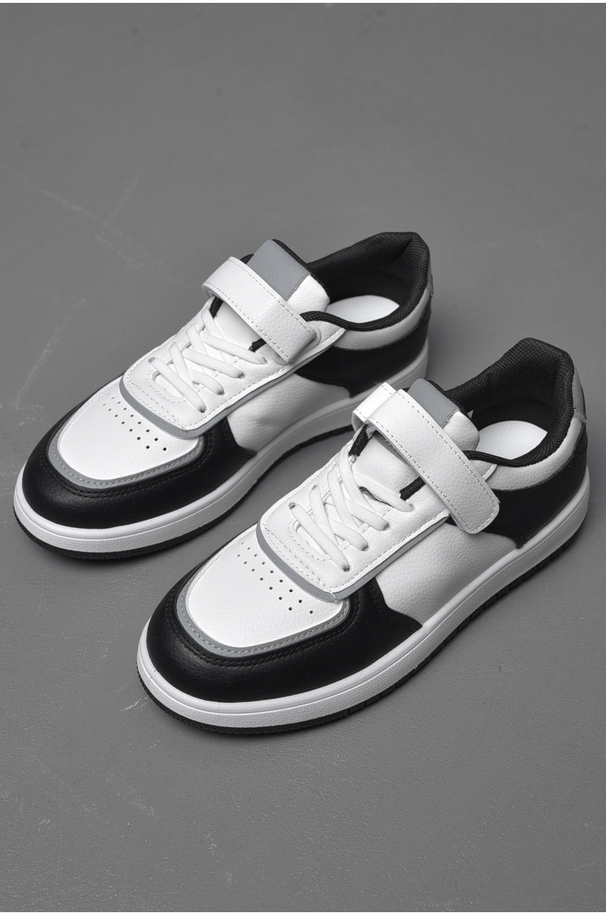 Кросівки дитячі чорно-білого кольору 221-6 174434