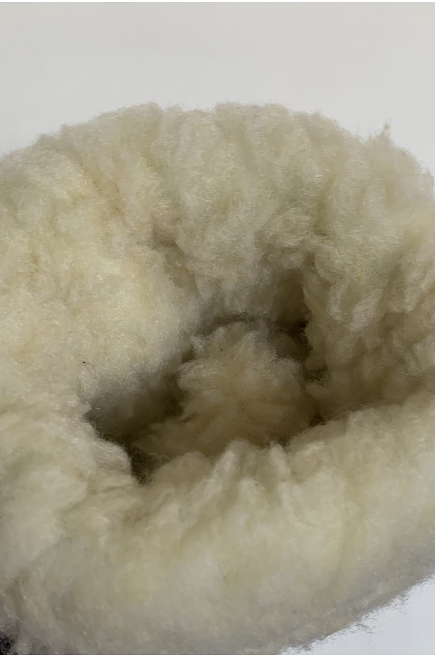 Дутики детские зимние на искуственной овчине черно-синего цвета Уценка 174808 Дутики детские зимние на искуственной овчине черно-синего цвета Уценка 174808