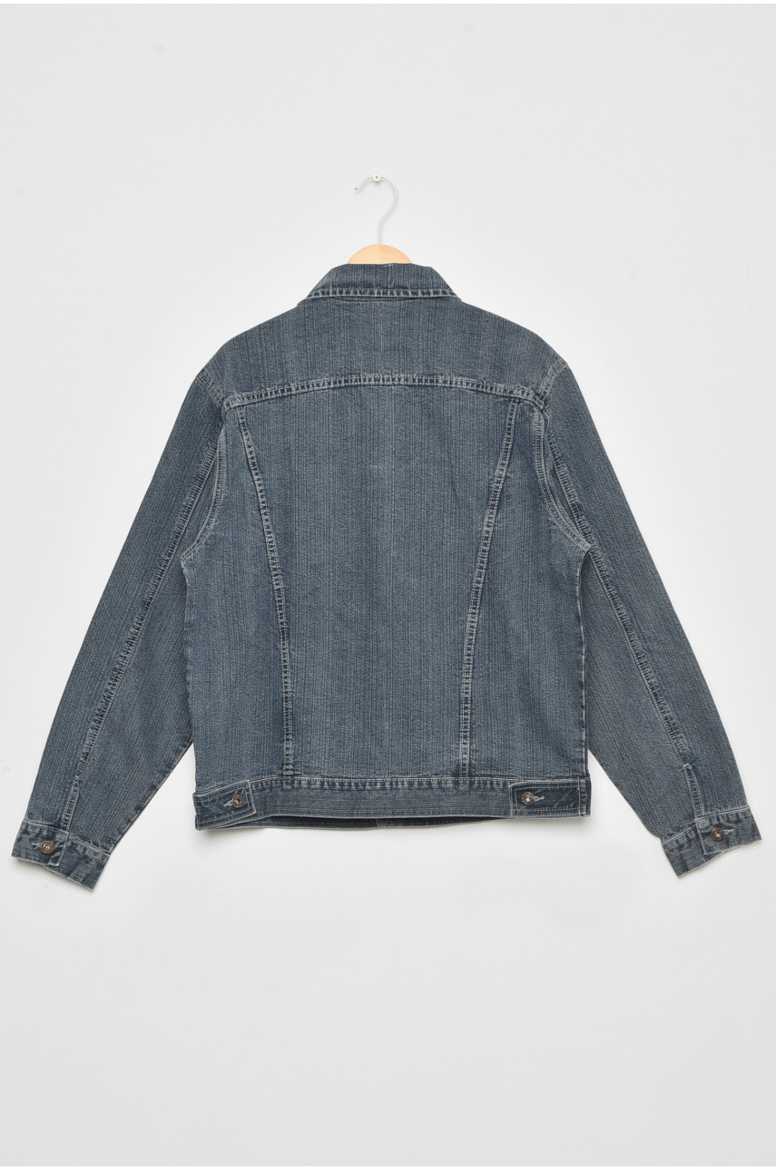 Пиджак мужской батальный джинсовый светло-серого цвета 181В-1 174928