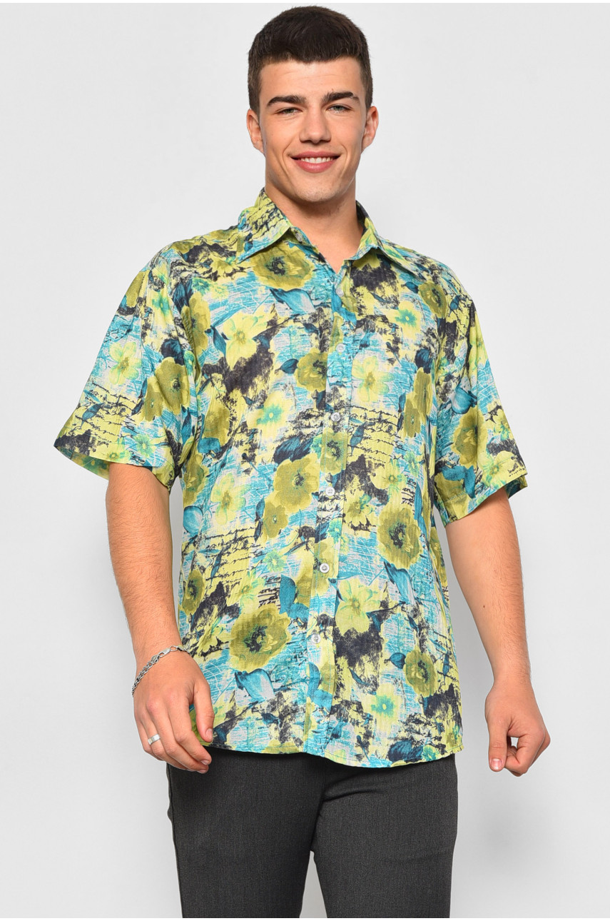 Рубашка мужская сиреневого цвета 10008 174930