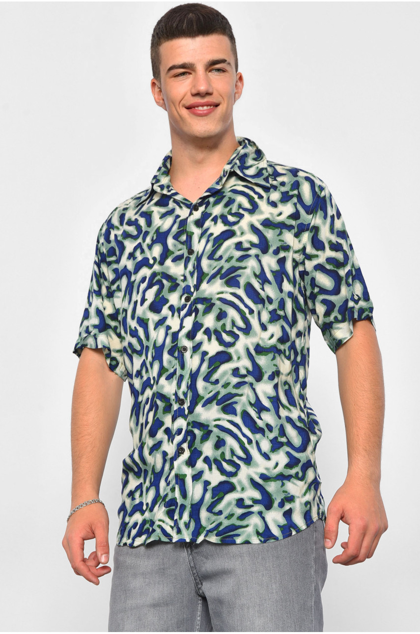 Рубашка мужская зеленого цвета 10058 174931