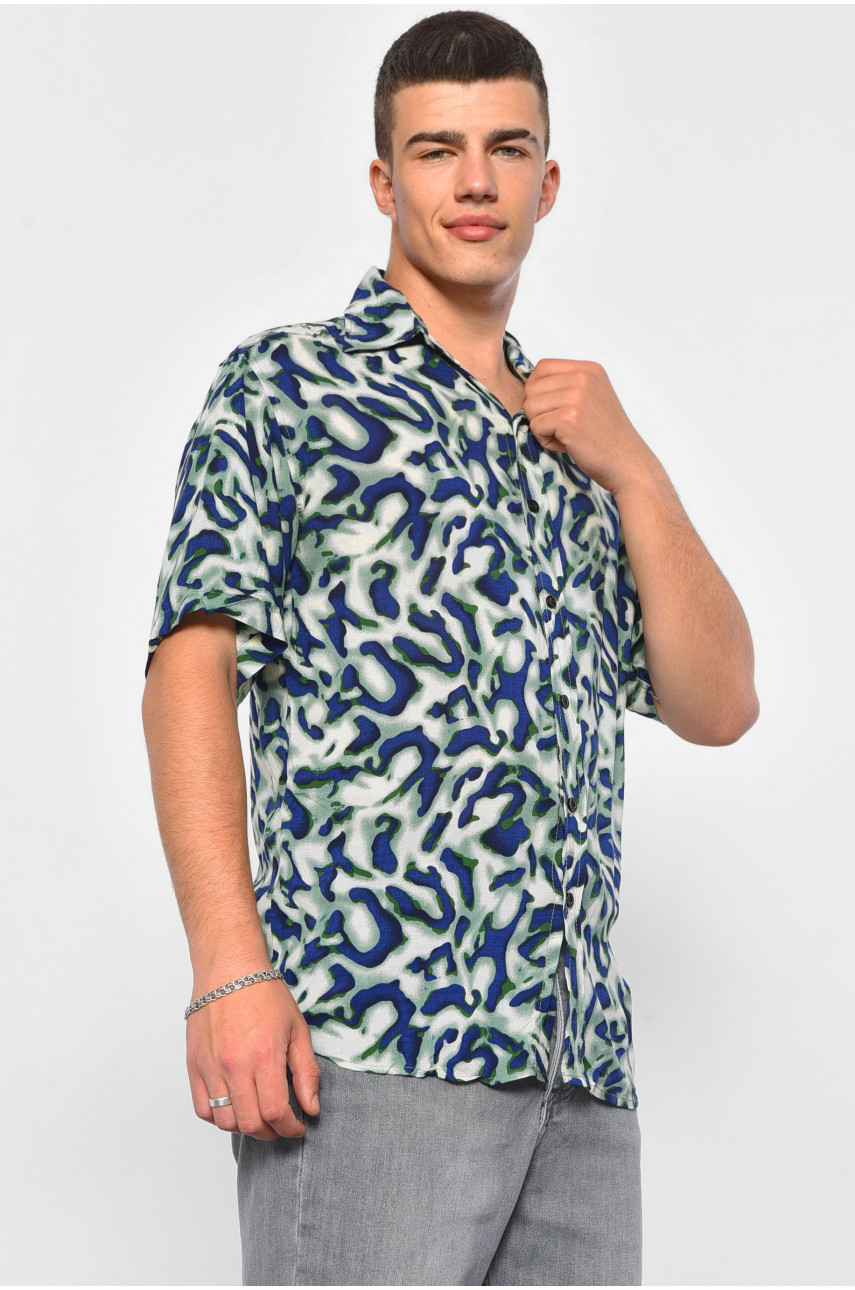 Рубашка мужская зеленого цвета 10058 174931