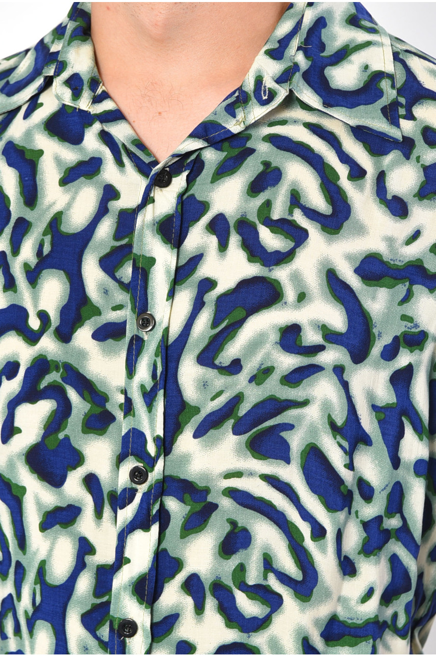 Рубашка мужская зеленого цвета 10058 174931