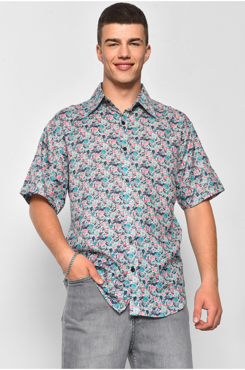 Рубашка мужская зеленого цвета 10011 174933