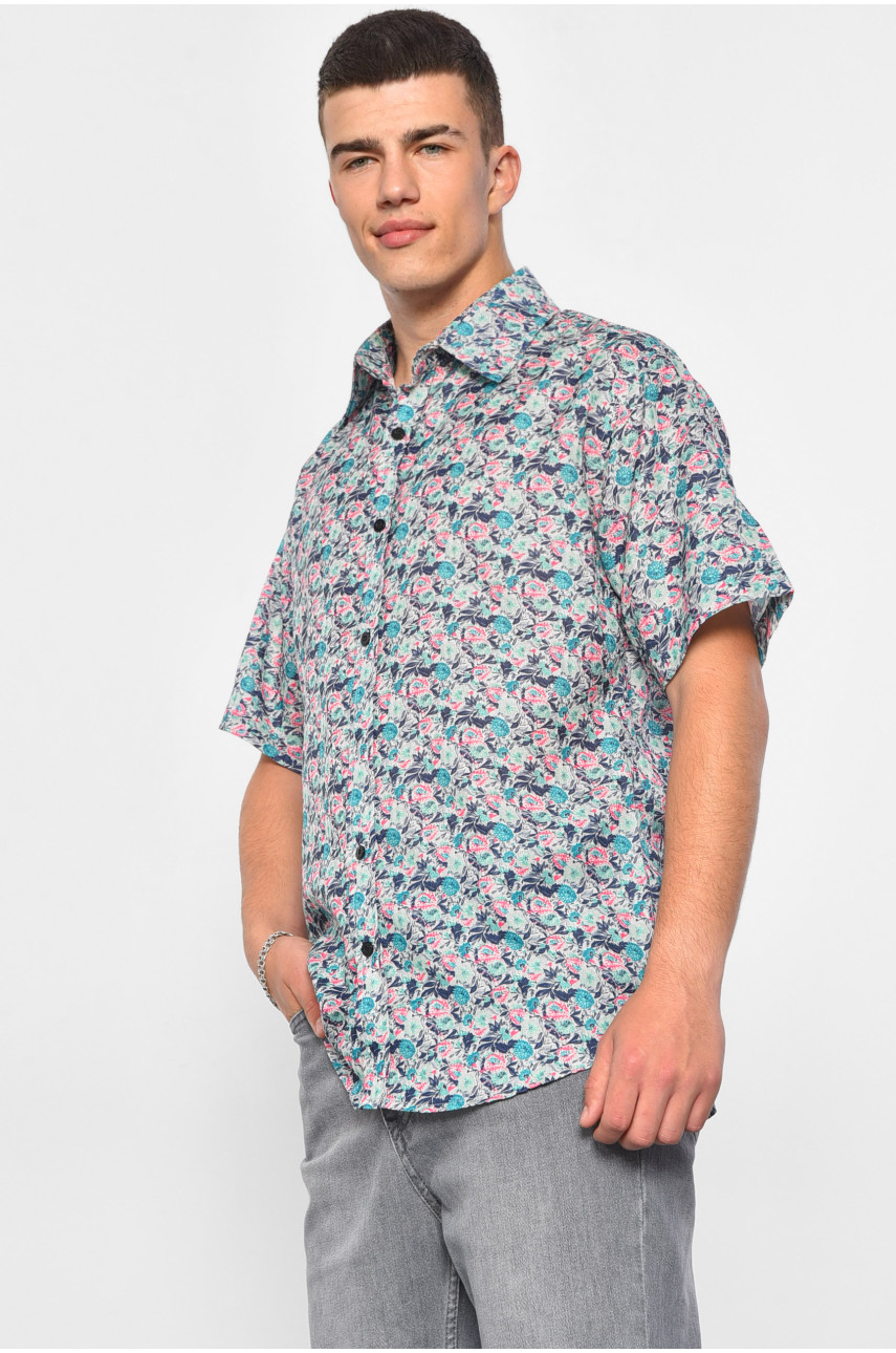 Рубашка мужская зеленого цвета 10011 174933