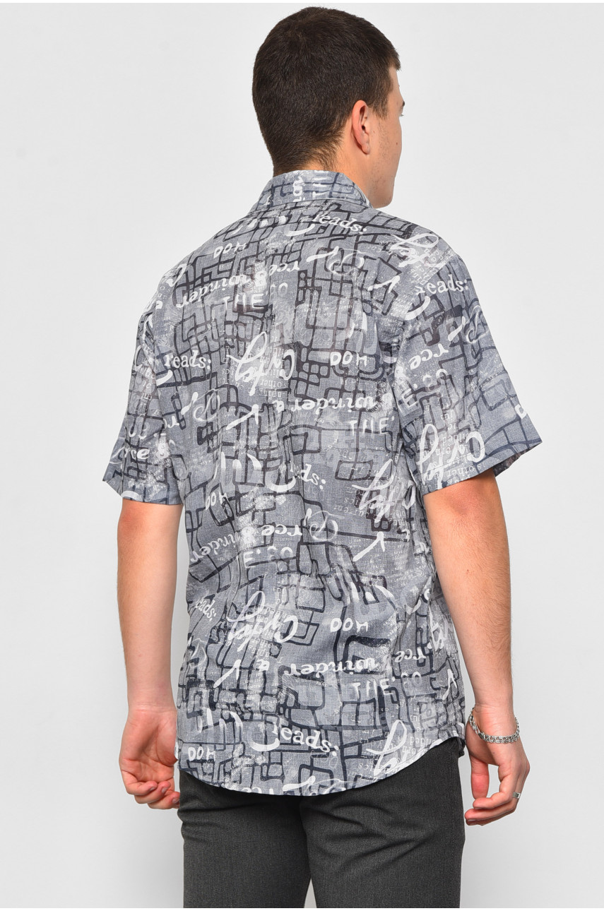 Рубашка мужская серого цвета 1848-5 174934