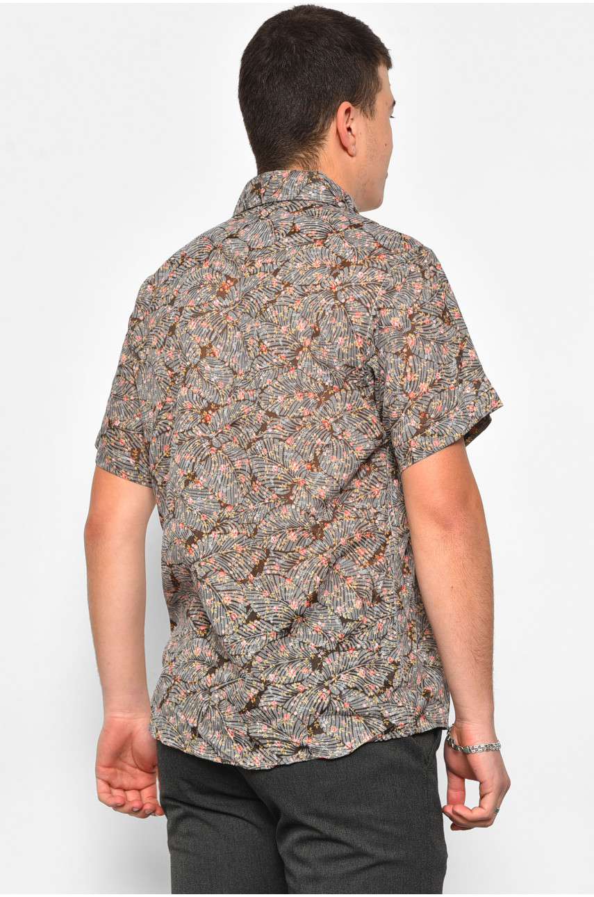 Рубашка мужская серого цвета 174937