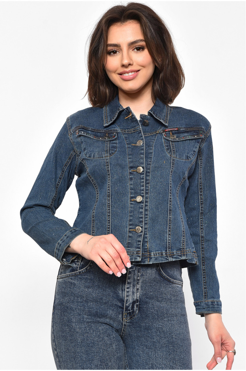 Рубашка женская джинсовая синего цвета 3001 174945