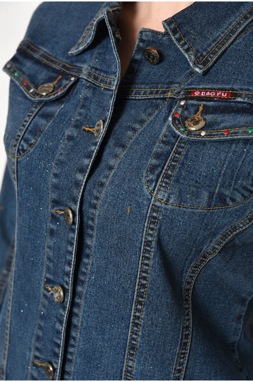 Рубашка женская джинсовая синего цвета 3001 174945