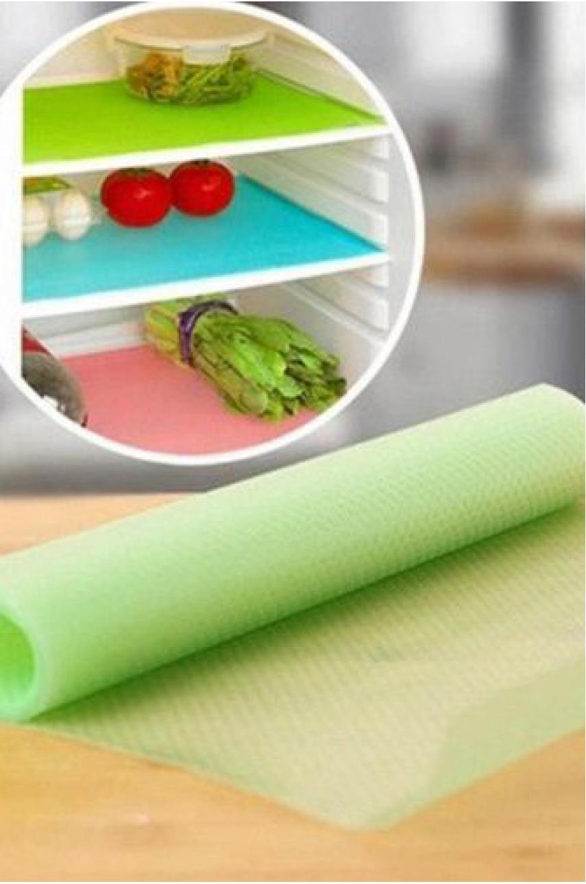 Антибактеріальна силіконова серветка-килимок для поличок у холодильник набір 4 шт 174962