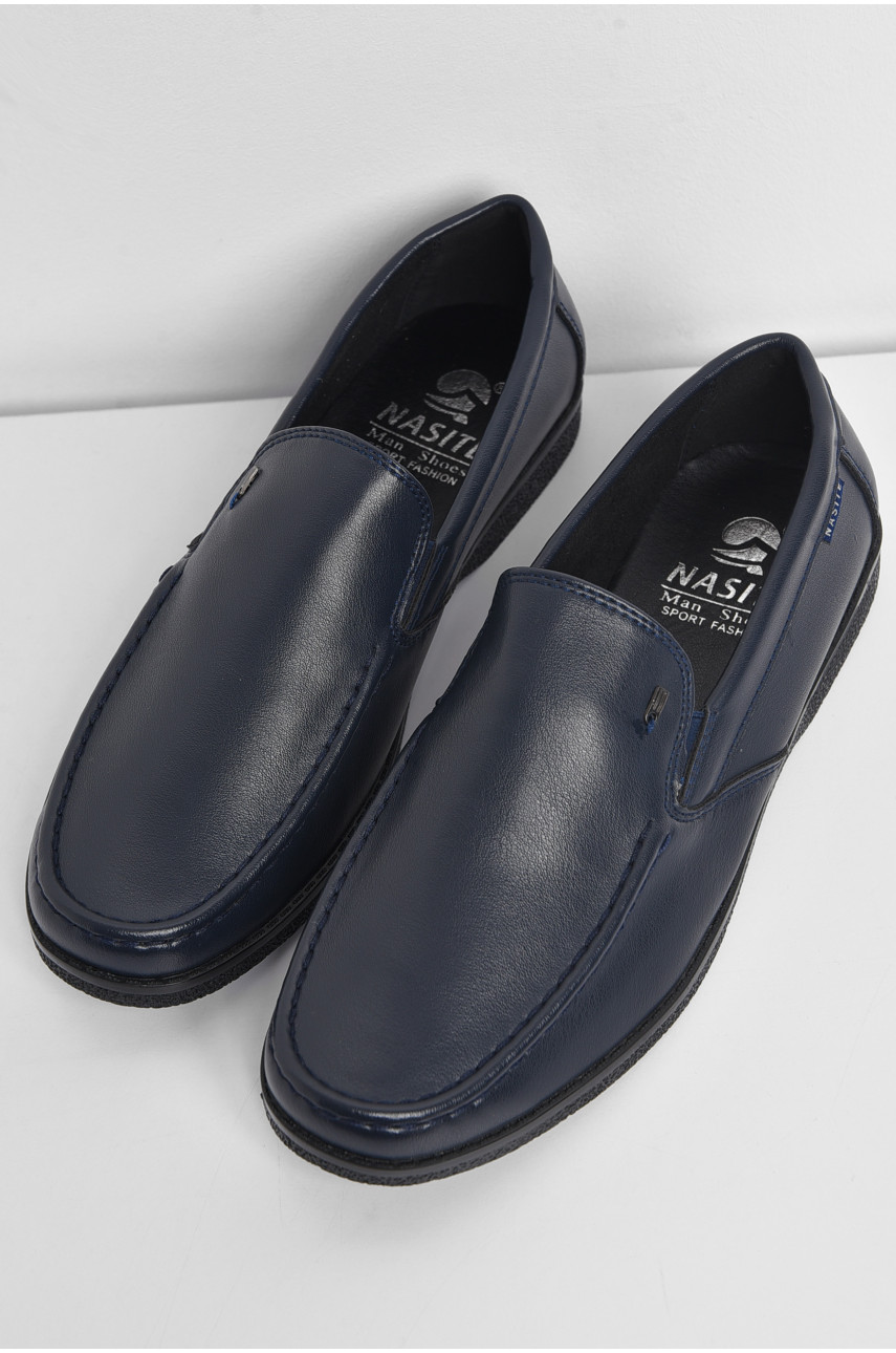 Туфлі чоловічі темно-синього кольору D82-2D 174994