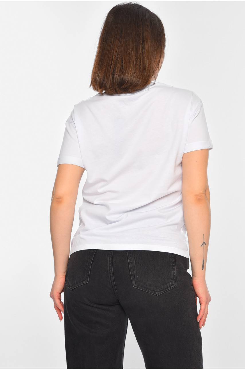 Футболка жіноча білого кольору 1053 175045 Футболка жіноча білого кольору 1053 175045
