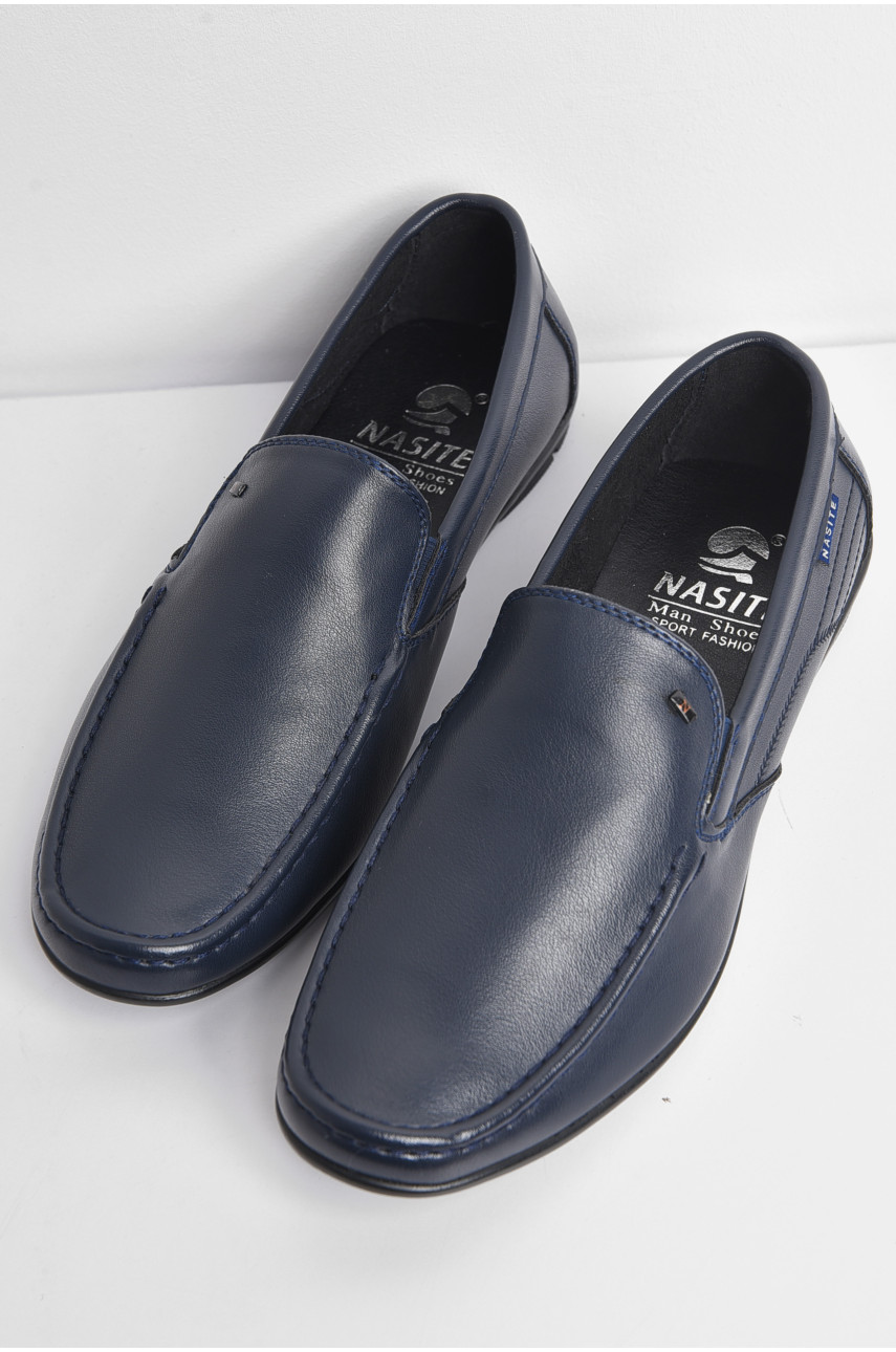 Туфлі чоловічі темно-синього кольору D81-6D 175151