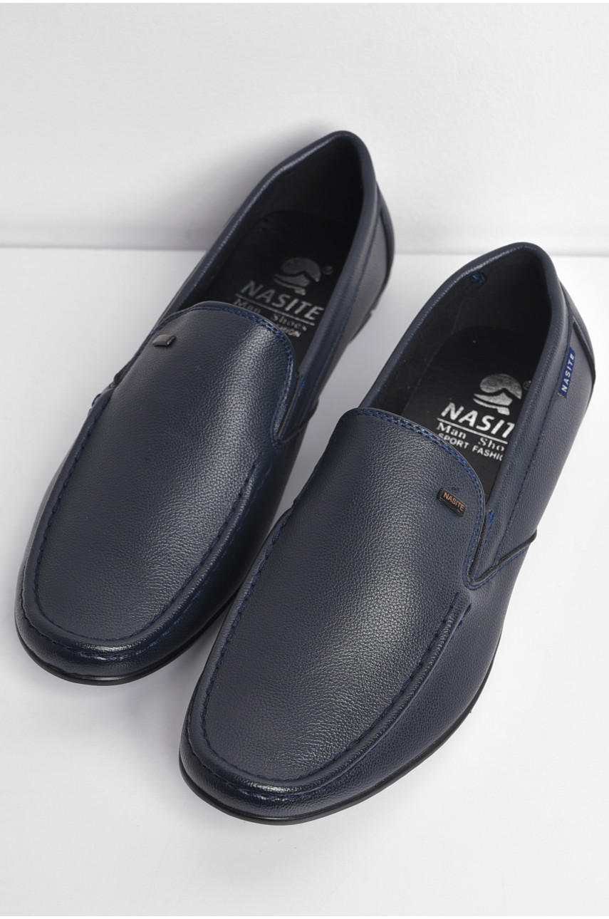 Туфлі чоловічі темно-синього кольору D81-2D 175153