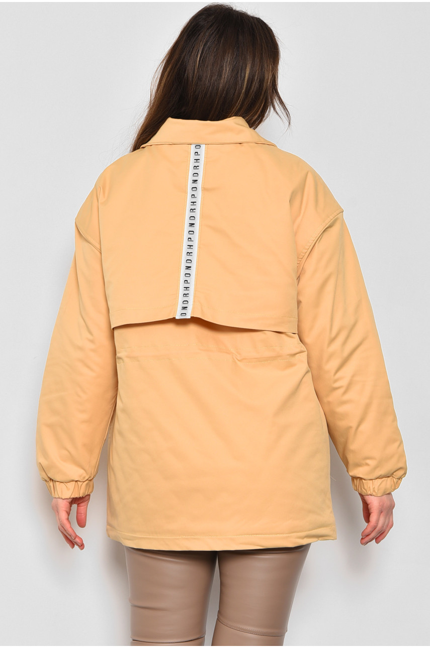 Куртка жіноча демісезонна гірчичного кольору 620-1 175203