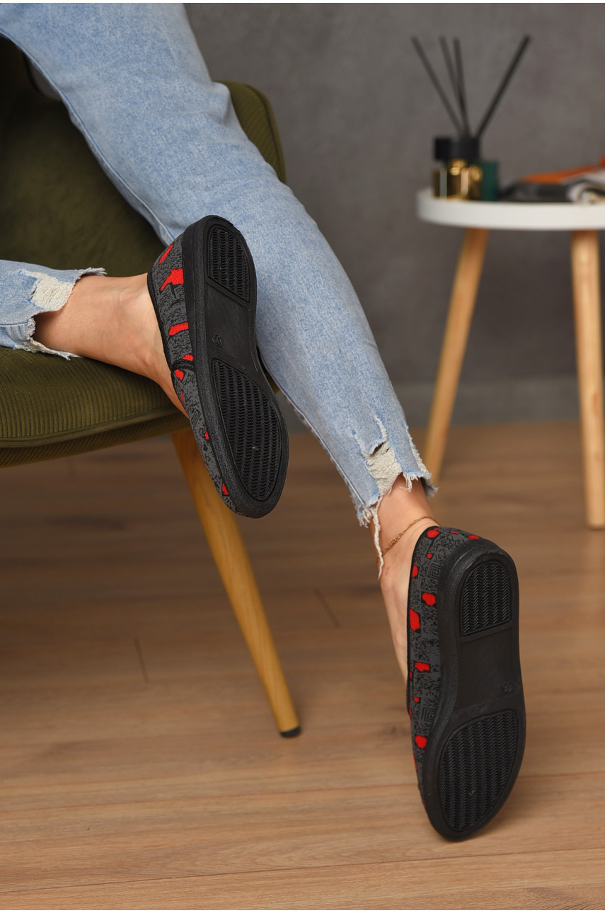 Тапочки женские серого цвета Т-117 175221