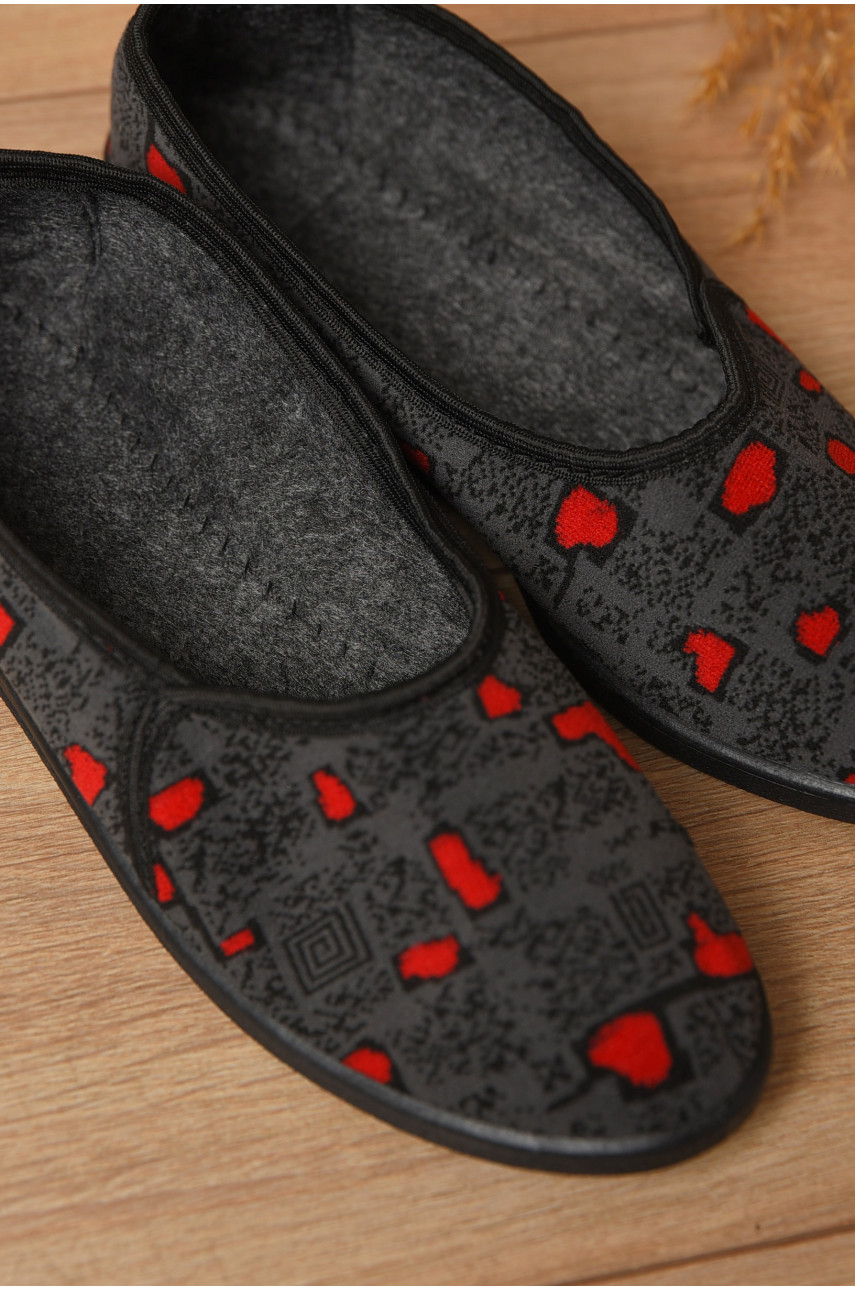 Тапочки женские серого цвета Т-117 175221