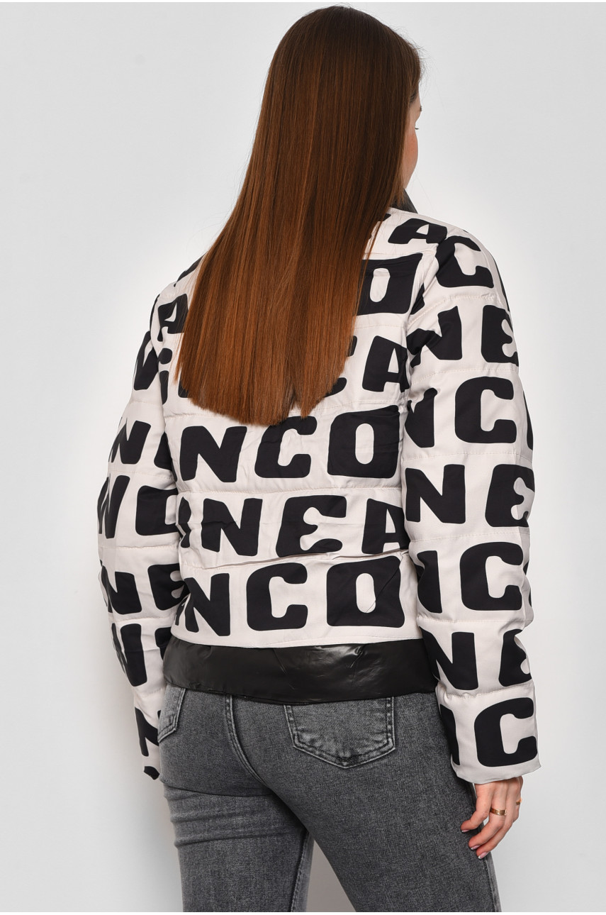 Куртка жіноча демісезонна бежевого кольору 6058 175277 Куртка жіноча демісезонна бежевого кольору 6058 175277