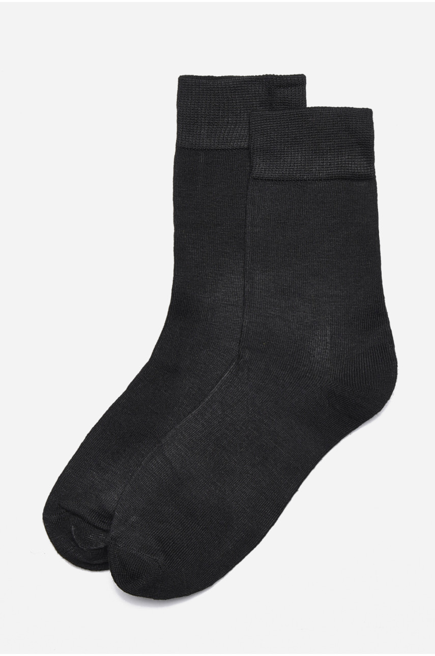 Шкарпетки чоловічі демісезонні медичні чорного кольору 215 175479