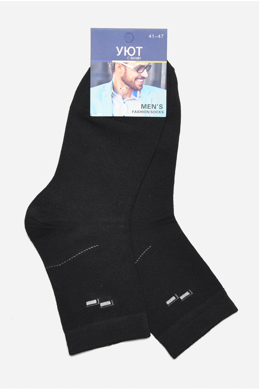 Шкарпетки чоловічі демісезонні чорного кольору 24-9 175505