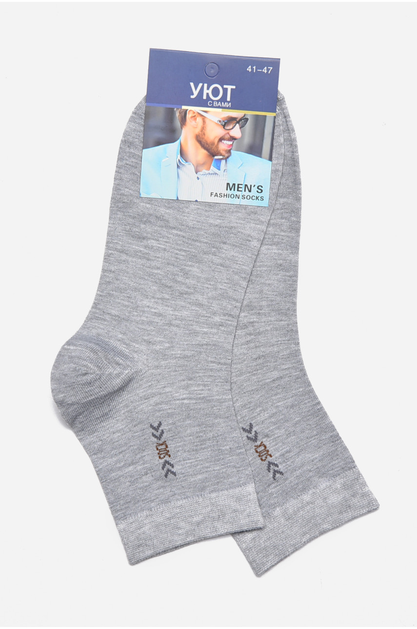Шкарпетки чоловічі демісезонні сірого кольору 175510