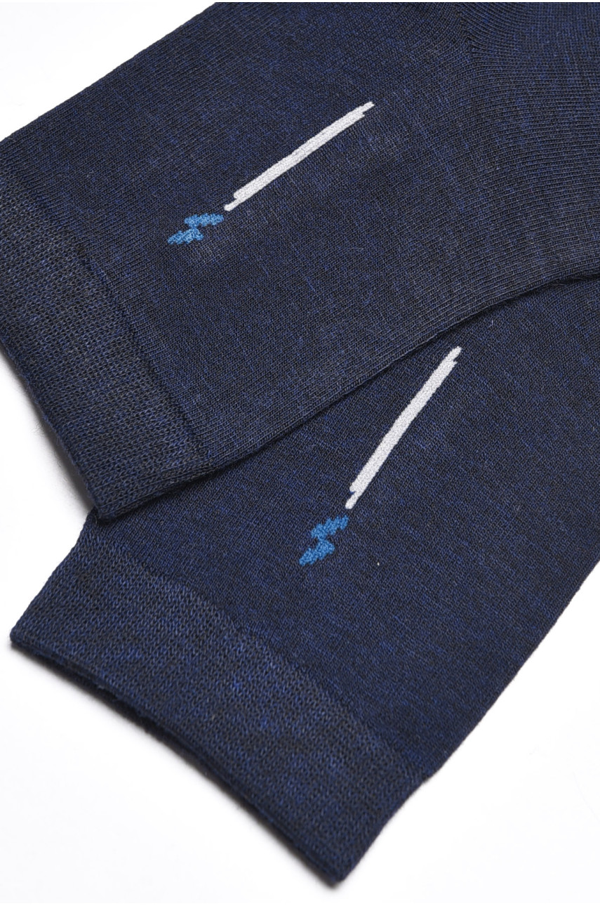 Шкарпетки чоловічі демісезонні темно-синього кольору 23-9 175524