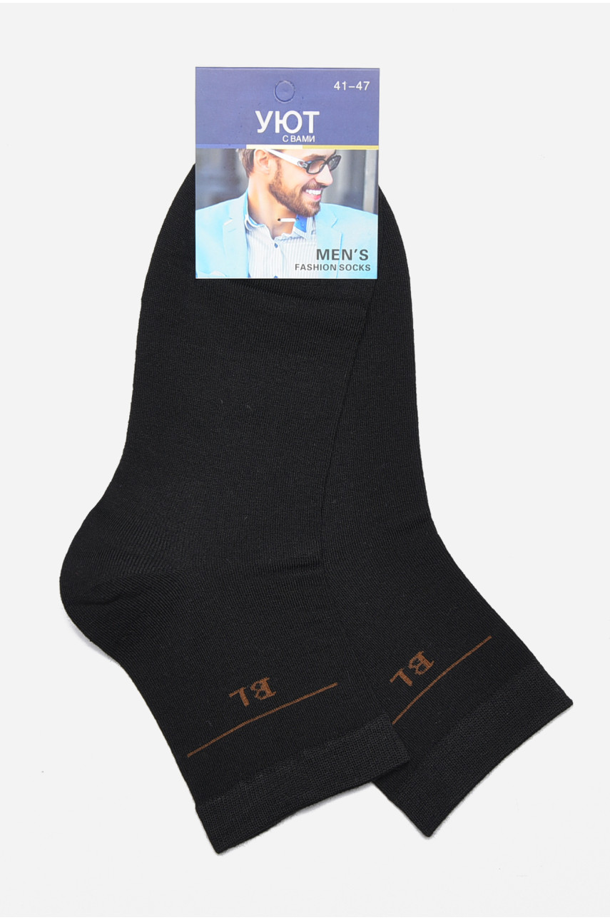 Шкарпетки чоловічі демісезонні чорного кольору 23-8 175533