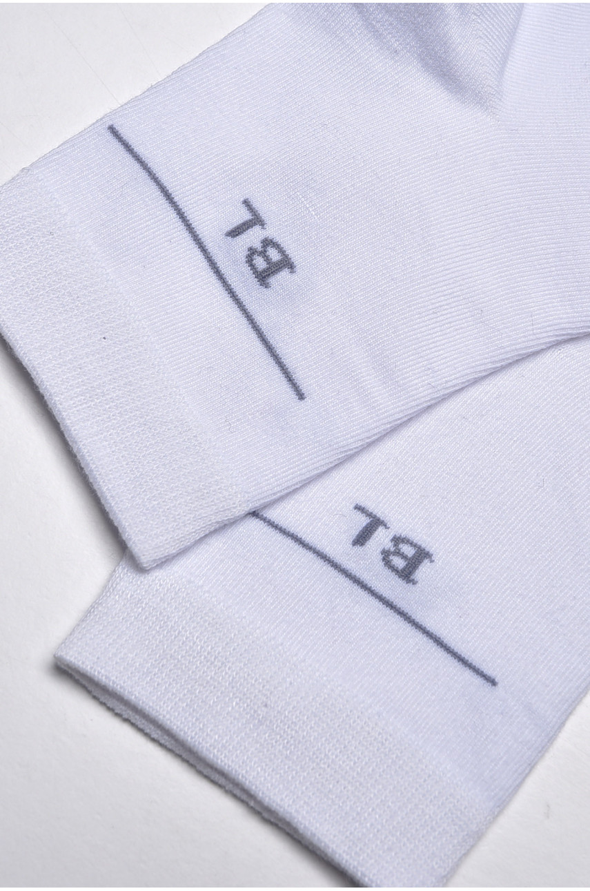 Шкарпетки чоловічі демісезонні білого кольору 23-8 175534