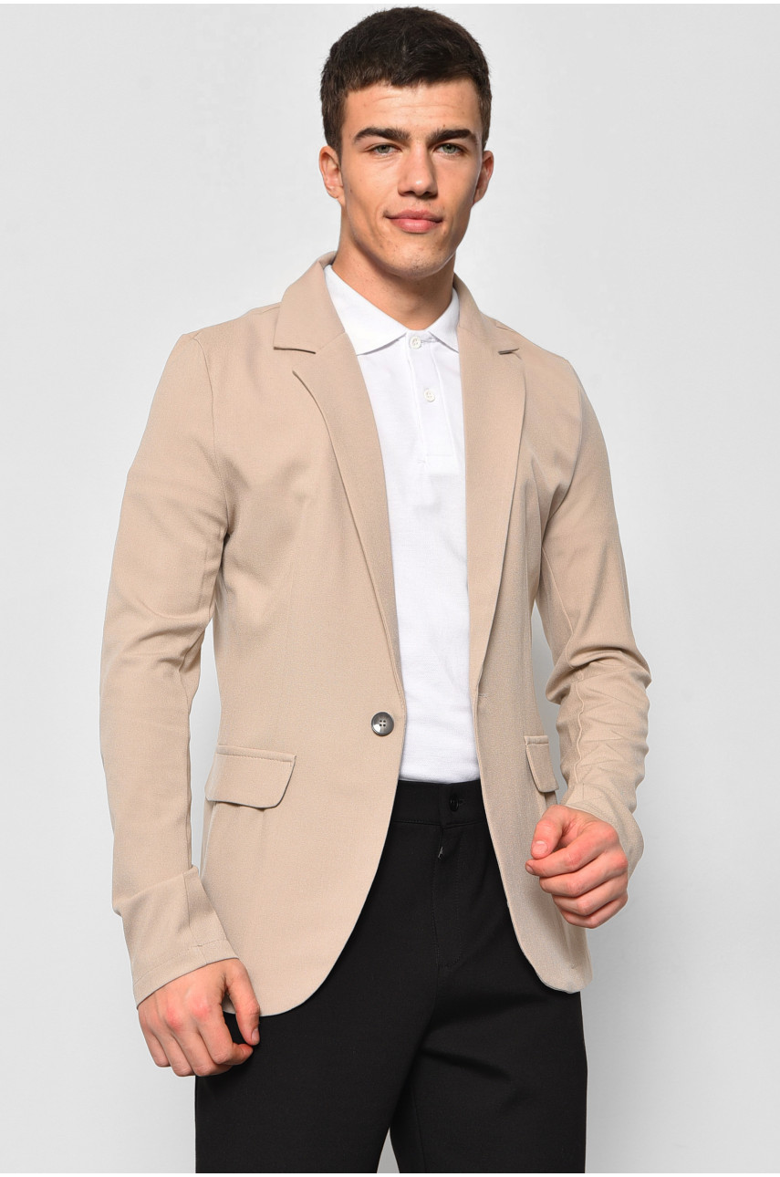 Пиджак мужской бежевого цвета 175703