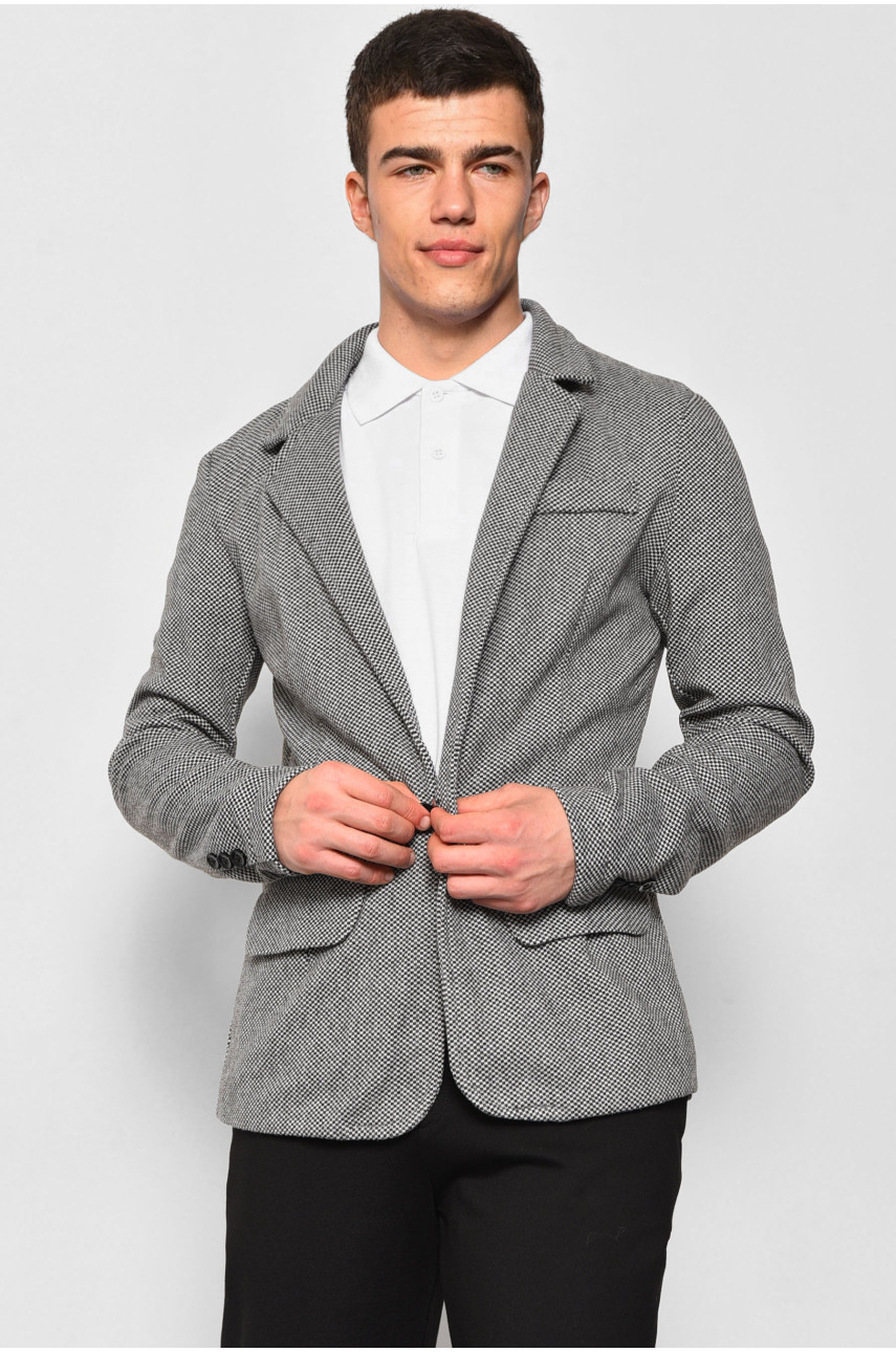 Пиджак мужской серого цвета 175710