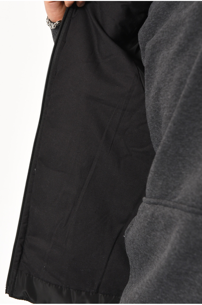 Жилетка мужская демисезонная черного цвета 175768 Жилетка мужская демисезонная черного цвета 175768