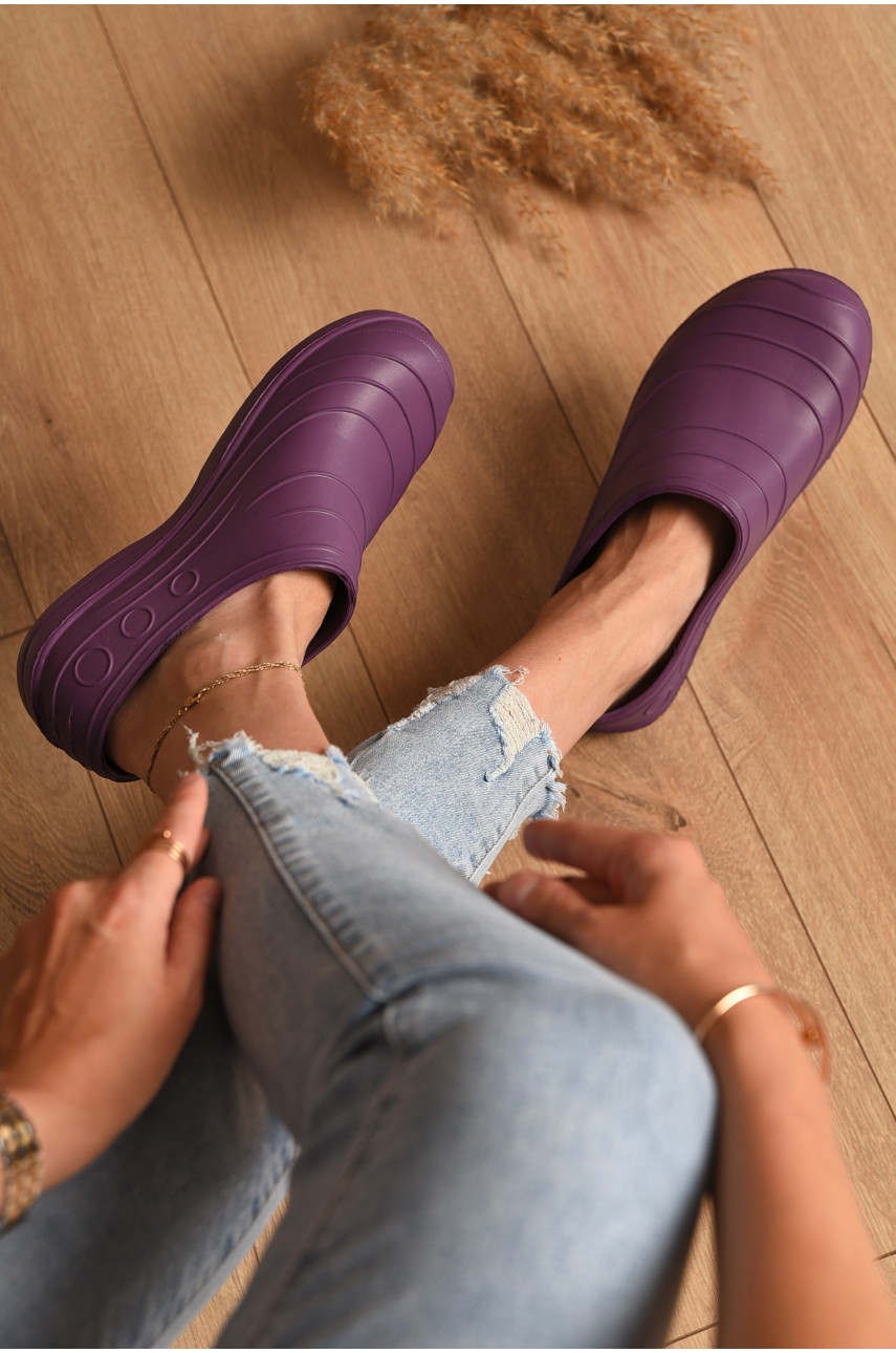 Галоши женские темно-сиреневого цвета Б-06 175771 Галоши женские темно-сиреневого цвета Б-06 175771