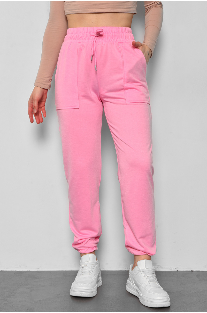 Спортивные штаны женские розового цвета 4017 175861