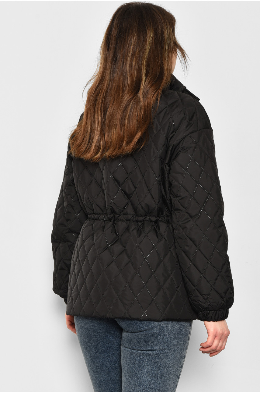 Куртка жіноча демісезонна чорного кольору 6397 175904