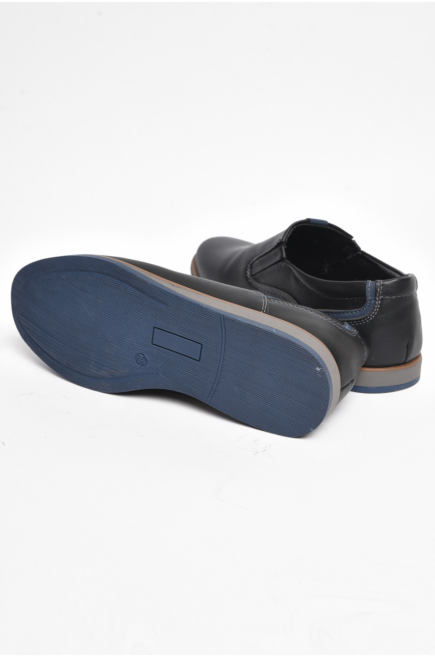 Туфли подростковые для мальчика черного цвета 6271 175921