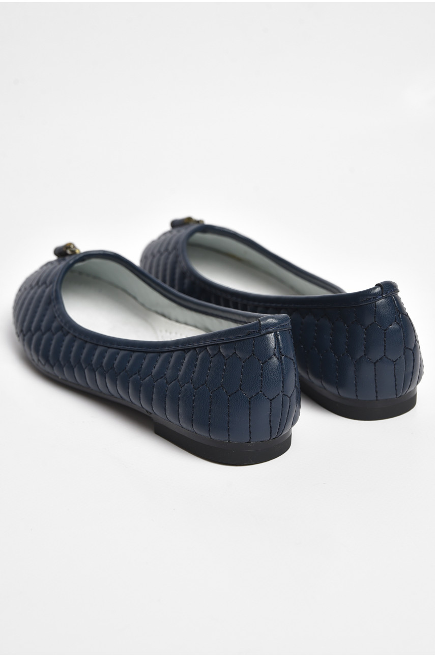 Балетки детские для девочки темно-синего цвета 1-2 175942
