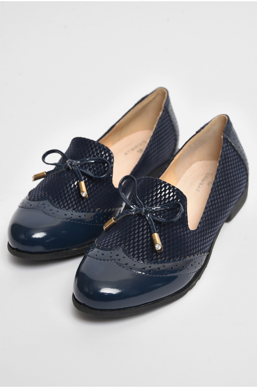 Туфлі для дівчинки темно-синього кольору 0016 175975