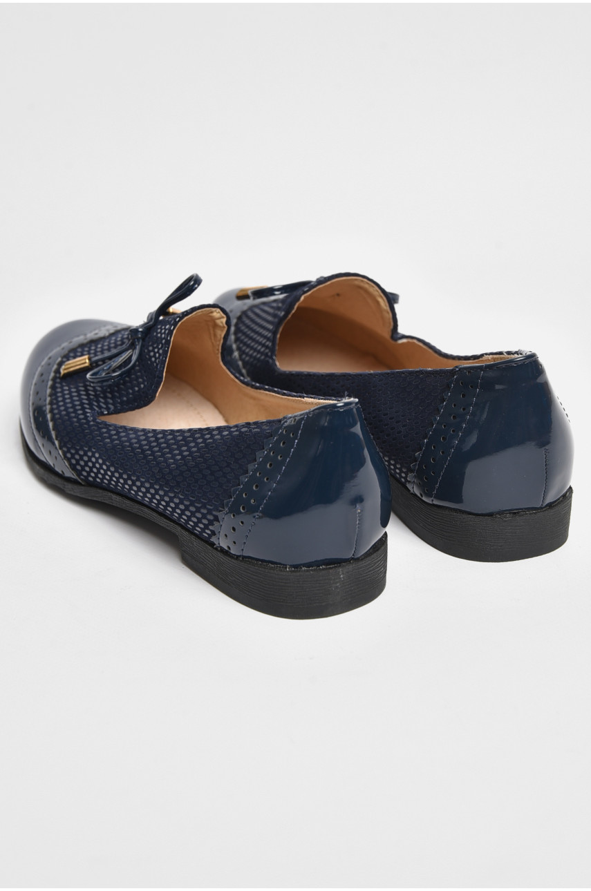 Туфли для девочки темно-синего цвета 0016 175975