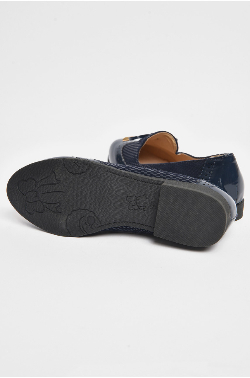 Туфли для девочки темно-синего цвета 0016 175975