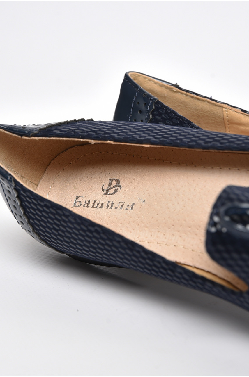 Туфли для девочки темно-синего цвета 0016 175975