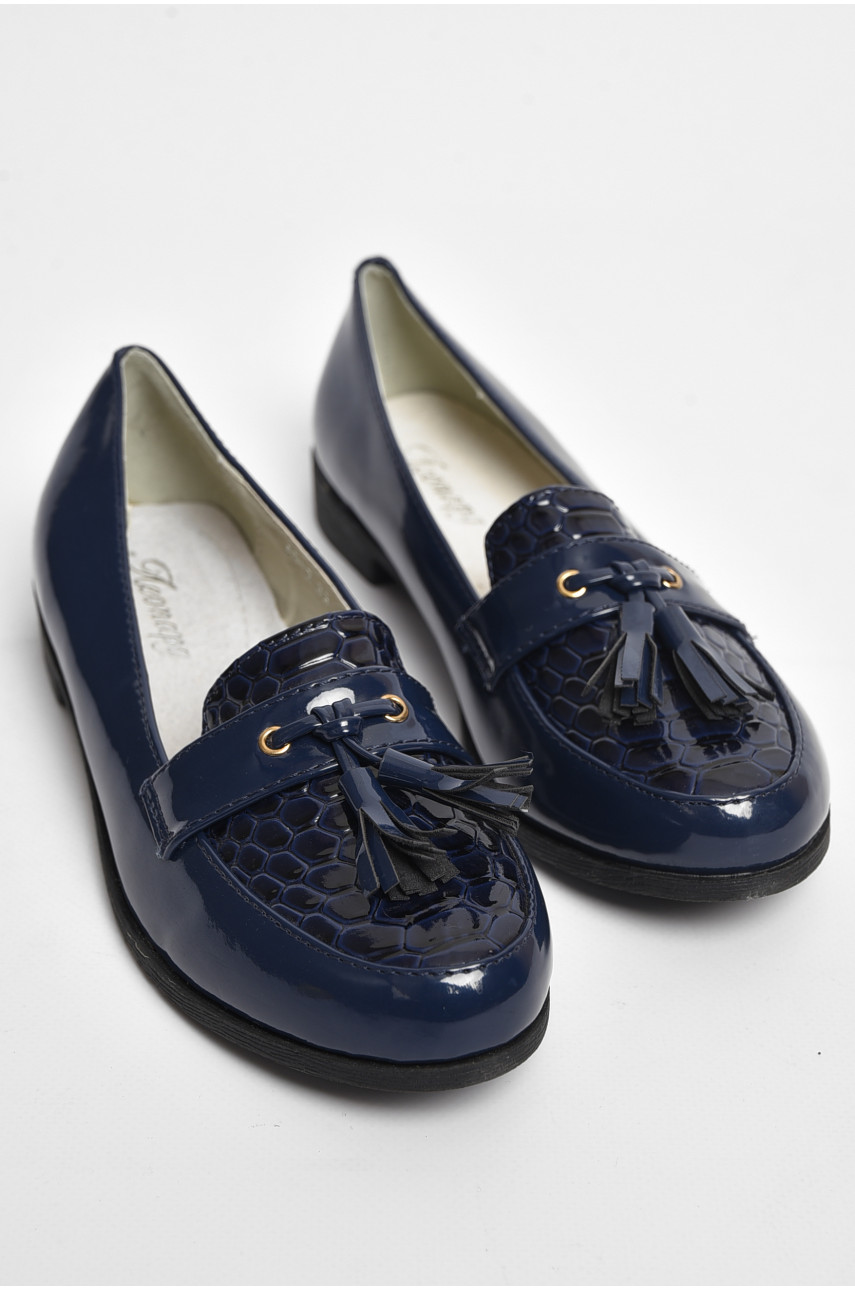 Туфли для девочки темно-синего цвета 5-2 175977