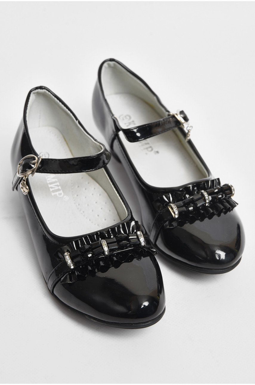 Туфли для девочки черного цвета MG389 175987