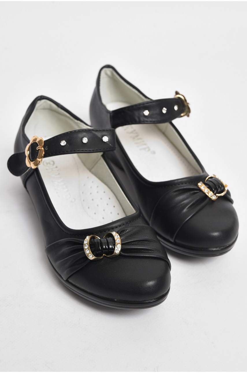 Туфли для девочки черного цвета МР322 175991