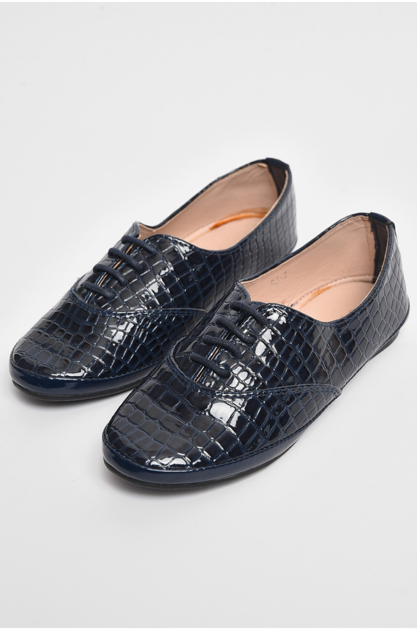 Туфли для девочки темно-синего цвета 3-2 175997
