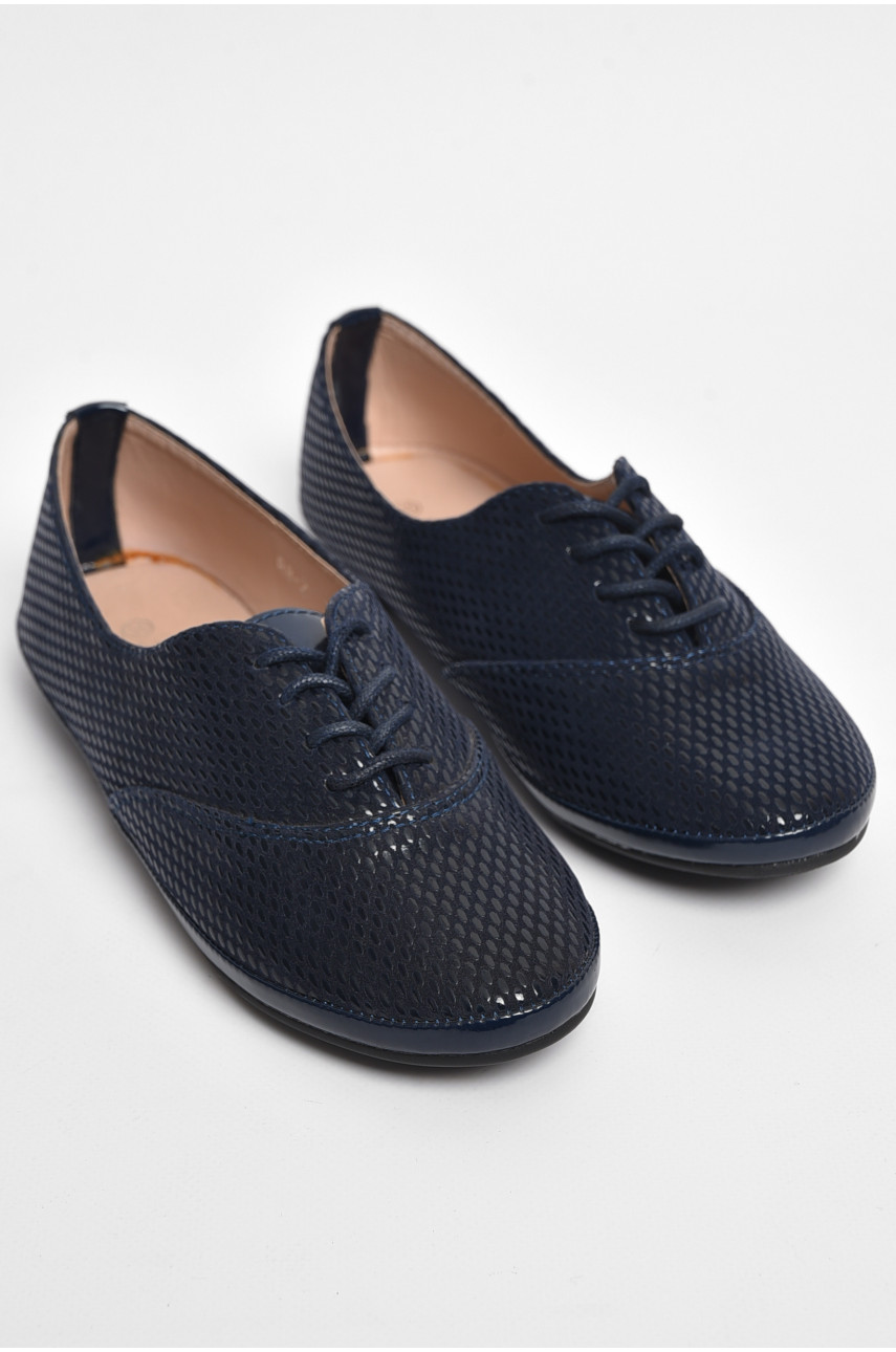 Туфли для девочки темно-синего цвета 8-2 175999