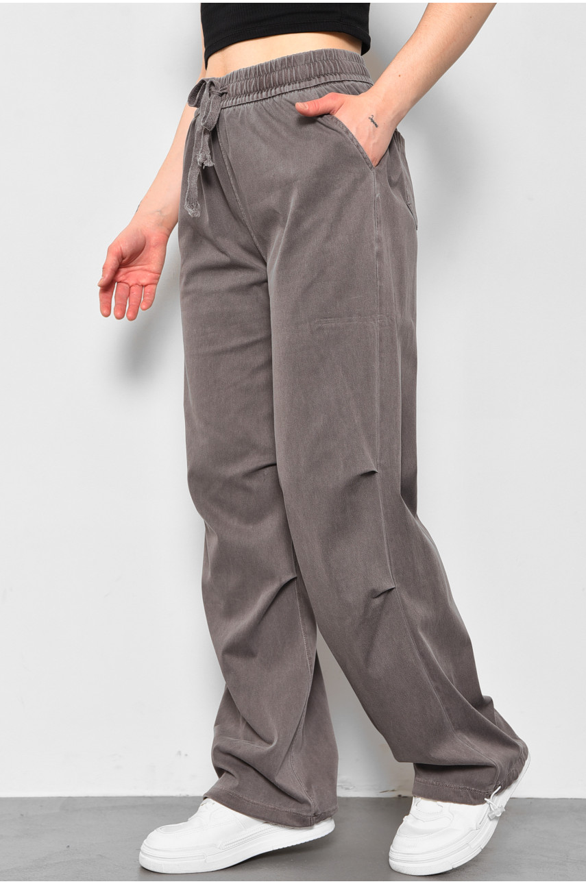 Штани жіночі напівбатальні бузкового кольору 560-4 176005