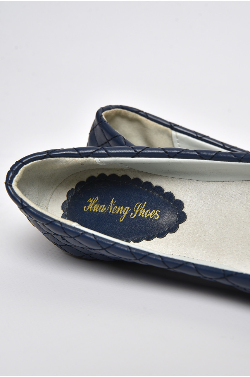 Балетки детские для девочки темно-синего цвета 1-5 176012