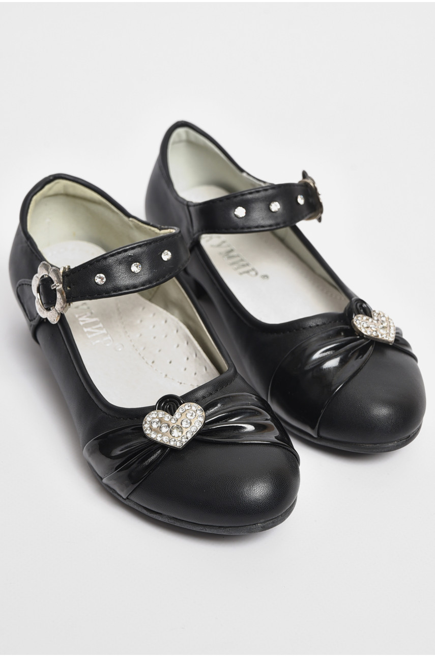 Туфли для девочки черного цвета MG506 176067